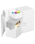 Кутия за карти Ultimate Guard Flip`n`Tray XenoSkin - Monocolor White (100+ бр.) - 3t